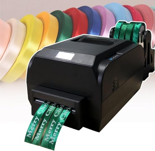 HTDRE Satinbanddrucker, Banddrucker, mit Text oder Mustern, kann auf Bänder aus jedem Material gedruckt Werden/unterstützt mehrere Sprachen, PC-Steuerung von HTDRE