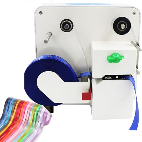 HTDRE Satinbanddruckmaschine, automatischer digitaler Thermobanddrucker, Heißfolienprägemaschine für 6–40 mm Bandbreite von HTDRE