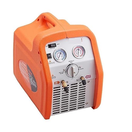 HTDRE Tragbare Kältemittelrückgewinnungsmaschine mit 1 PS/3/4 PS – AC-Rückgewinnungsmaschine, 120-V-Rückgewinnungsmaschine, HVAC für flüssiges Kältemittel (Farbe: 3 4 PS) von HTDRE