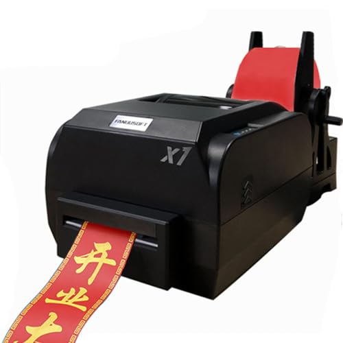 Satinbanddrucker, Prägedruckmaschine für Geschenkverpackungen, digitaler Banddrucker mit Bandhalter, 25–108 mm/12–50 mm/12–20 mm Breite, Geschwindigkeit 150 mm/s, unterstützt über 50 Sprachen, einre von HTDRE