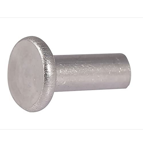 Fallen nicht ab Nieten, Flachkopf-Vollnieten Durchmesser Glatte metrische Schlagnietbefestigungen (M4 x 40 mm)(M4 x 35mm) von HTGAOO