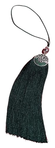 Mini-Quasten for Basteln, 5 Stück, Tai-Chi-Polyestermaterial, chinesisches Kung-Fu-Schwert, Kampfsportbedarf, Drama-Zubehör (dunkelgrün)(Dark Green) von HTGAOO