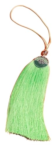 Mini-Quasten for Basteln, 5 Stück, Tai-Chi-Polyestermaterial, chinesisches Kung-Fu-Schwert, Kampfsportbedarf, Drama-Zubehör (dunkelgrün)(Fruit Green) von HTGAOO