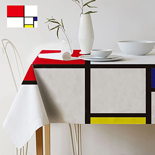 Geometrische Farbe Kunst Mondrian Plaid Muster Dekor Stil Wasserdicht Leinen Tischdecken Home Gallery Schreibtisch Dekorative Tischdecke-C,90*90cm Geometrische Farbe Kunst Mondrian Plaid Muster Dekor Stil Wasserdicht Leinen Tischdecken Home Gallery Schreibtisch Dekorative Tischdecke-C,90*90cm von HTRNDDFF