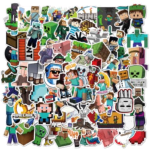 HTTDSLF 100 Stück Sticker Set, Mine craft Aufkleber, Wasserfeste Kinder Sticker, Kindergeburtstag Geschenk Party Dekorationen, Belohnungen, Aufkleber kinder für Schränke, Laptops, Fahrräder HTTDSLF 100 Stück Sticker Set, Mine craft Aufkleber, Wasserfeste Kinder Sticker, Kindergeburtstag Geschenk Party Dekorationen, Belohnungen, Aufkleber kinder für Schränke, Laptops, Fahrräder von HTTDSLF
