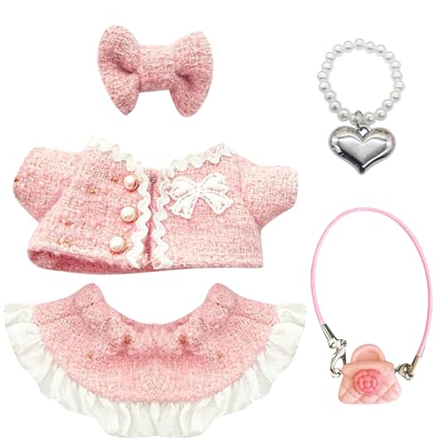 HTTDSLF Kleidung Kompatibel mit Puppen, 17 cm Große Kleidung für Puppe, Puppenkleidung, für die 17 cm Mini Plüsch Puppen Plüschpuppe HTTDSLF Kleidung Kompatibel mit Puppen, 17 cm Große Kleidung für Puppe, Puppenkleidung, für die 17 cm Mini Plüsch Puppen Plüschpuppe von HTTDSLF