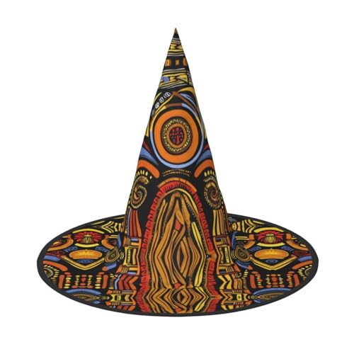 Afrikanische Nationalmuster Druck Karneval Halloween Hexenhut Kostüm Zubehör Faltbare Kappe Party Maskerade Dekor Afrikanische Nationalmuster Druck Karneval Halloween Hexenhut Kostüm Zubehör Faltbare Kappe Party Maskerade Dekor von HTTUP