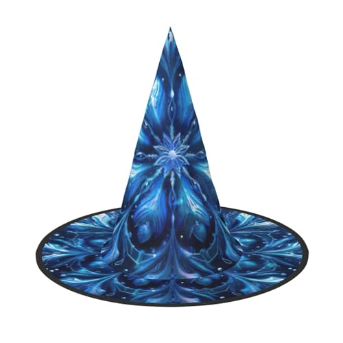 Blauer Weihnachts-Schneeflocken-Druck Karneval Halloween Hexenhut Kostüm Zubehör Faltbare Kappe Party Maskerade Dekor Blauer Weihnachts-Schneeflocken-Druck Karneval Halloween Hexenhut Kostüm Zubehör Faltbare Kappe Party Maskerade Dekor von HTTUP