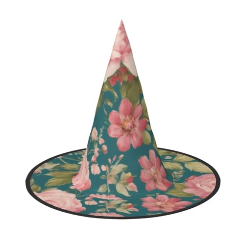 Blüte Blumendruck Karneval Halloween Hexenhut Kostüm Zubehör Faltbare Kappe Party Maskerade Dekor Blüte Blumendruck Karneval Halloween Hexenhut Kostüm Zubehör Faltbare Kappe Party Maskerade Dekor von HTTUP