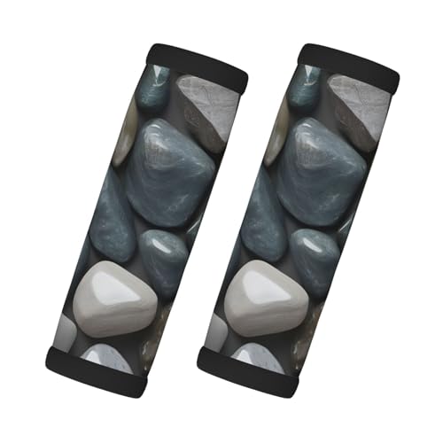 Griffe mit Kieselstein-Druck, Gepäckgriff, Wickelgriffe, 2 Packungen, Koffer-Identifikatoren, weicher Griff Griffe mit Kieselstein-Druck, Gepäckgriff, Wickelgriffe, 2 Packungen, Koffer-Identifikatoren, weicher Griff von HTTUP