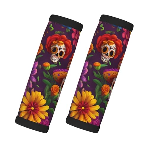 Griffe mit Totenkopf-Motiv, für Koffer, weicher Griff, 2 Packungen von HTTUP