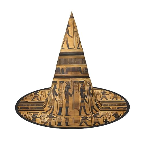 HTTUP Ägypten Hieroglyphen Druck Stilvolle Vintage Hut Karneval Halloween Hut Erwachsene Kostüm Zubehör Mottopartys HTTUP Ägypten Hieroglyphen Druck Stilvolle Vintage Hut Karneval Halloween Hut Erwachsene Kostüm Zubehör Mottopartys von HTTUP