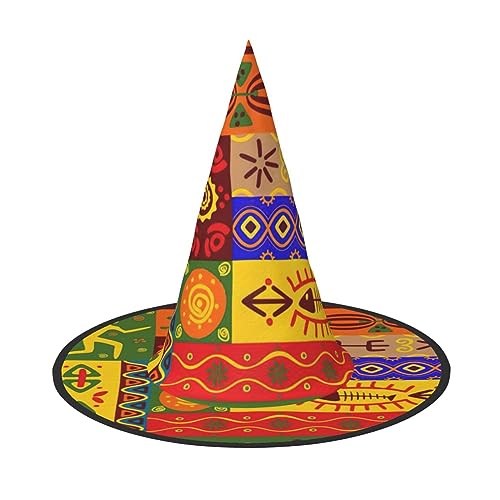 HTTUP Afrikanische Nationalmuster Druck Stilvolle Vintage Hut Karneval Halloween Hut Erwachsene Kostüm Zubehör Mottopartys HTTUP Afrikanische Nationalmuster Druck Stilvolle Vintage Hut Karneval Halloween Hut Erwachsene Kostüm Zubehör Mottopartys von HTTUP
