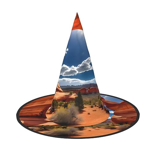 HTTUP Arches Nationalpark-Standard-Druck Stylischer Vintage-Hut Karneval Halloween Hut Erwachsene Kostüm Zubehör Mottopartys HTTUP Arches Nationalpark-Standard-Druck Stylischer Vintage-Hut Karneval Halloween Hut Erwachsene Kostüm Zubehör Mottopartys von HTTUP