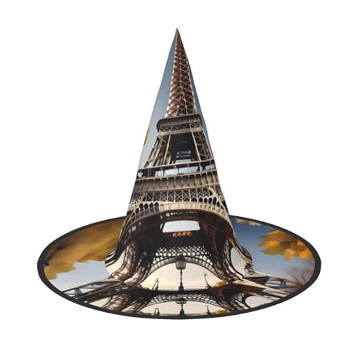 HTTUP Cityscape Paris Eiffelturm Frankreich Druck Stilvoller Vintage Hut Karneval Halloween Hut Erwachsene Kostüm Zubehör Mottopartys von HTTUP