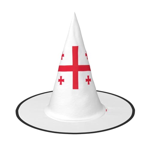 HTTUP Flagge von Georgien Druck Stilvolle Vintage Hut Karneval Halloween Hut Erwachsene Kostüm Zubehör Mottopartys von HTTUP