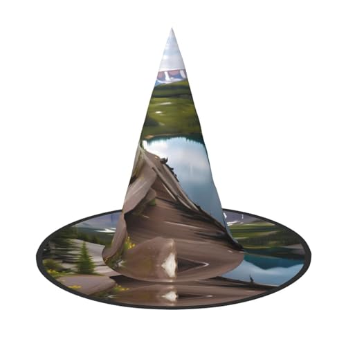 HTTUP Gletscher-Nationalpark-Druck, stilvoller Vintage-Hut, Karneval, Halloween, Erwachsenenkostüm, Zubehör, Mottopartys HTTUP Gletscher-Nationalpark-Druck, stilvoller Vintage-Hut, Karneval, Halloween, Erwachsenenkostüm, Zubehör, Mottopartys von HTTUP