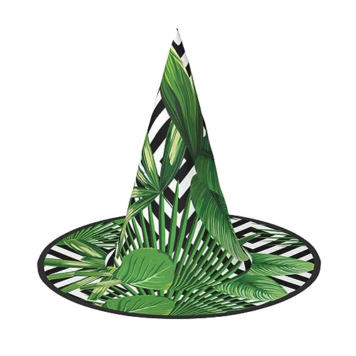 HTTUP Grüne Blätter der Palme, tropischer Pflanzendruck, stilvoller Vintage-Hut, Karneval, Halloween, Erwachsenenkostüm, Zubehör, Themenpartys HTTUP Grüne Blätter der Palme, tropischer Pflanzendruck, stilvoller Vintage-Hut, Karneval, Halloween, Erwachsenenkostüm, Zubehör, Themenpartys von HTTUP