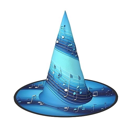 HTTUP Himmelblauer Musiknoten-Druck, stilvoller Vintage-Hut, Karneval, Halloween, Erwachsenenkostüm, Zubehör, Themenpartys HTTUP Himmelblauer Musiknoten-Druck, stilvoller Vintage-Hut, Karneval, Halloween, Erwachsenenkostüm, Zubehör, Themenpartys von HTTUP