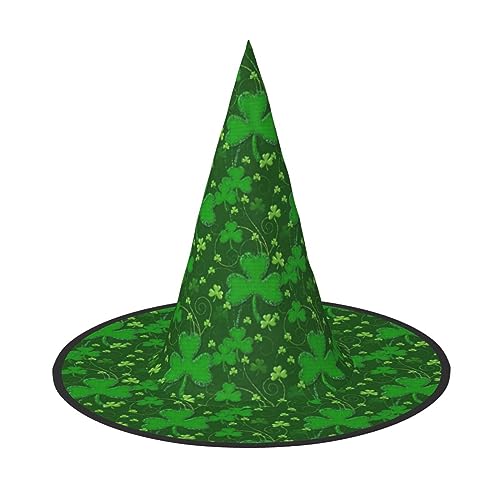 HTTUP Hintergrund St. Patrick's Day Glitzer Druck Stilvolle Vintage Hut Karneval Halloween Hut Erwachsene Kostüm Zubehör Mottopartys von HTTUP