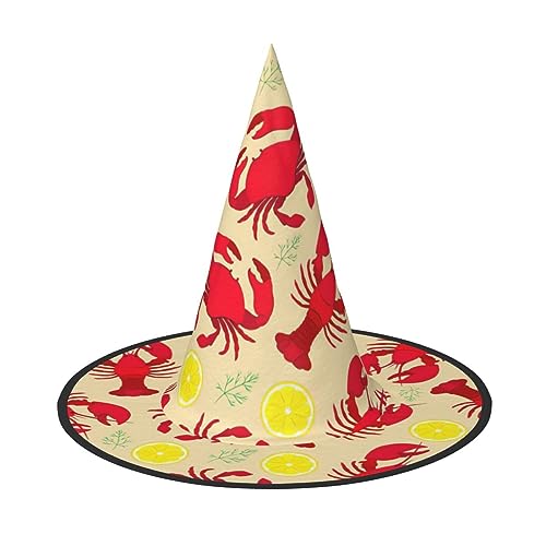 HTTUP Hummer und Krabbe Druck Stilvolle Vintage Hut Karneval Halloween Hut Erwachsene Kostüm Zubehör Mottopartys von HTTUP