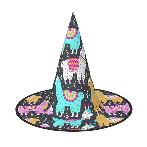 HTTUP Indischer Alpaka-Druck Stilvolle Vintage Hut Karneval Halloween Hut Erwachsene Kostüm Zubehör Mottopartys HTTUP Indischer Alpaka-Druck Stilvolle Vintage Hut Karneval Halloween Hut Erwachsene Kostüm Zubehör Mottopartys von HTTUP