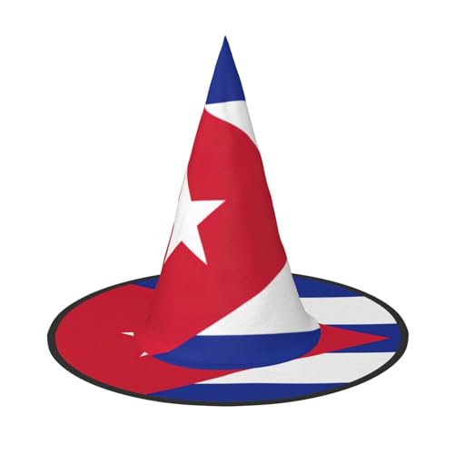 HTTUP Kubanische Flagge Druck Stilvolle Vintage Hut Karneval Halloween Hut Erwachsene Kostüm Zubehör Mottopartys von HTTUP