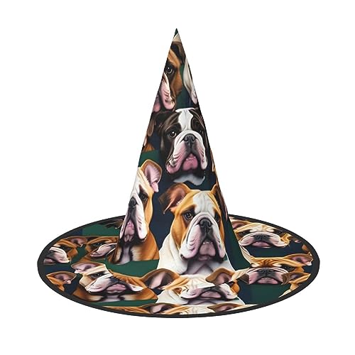 HTTUP Niedliche englische Bulldogge Druck Stilvolle Vintage Hut Karneval Halloween Hut Erwachsene Kostüm Zubehör Mottopartys HTTUP Niedliche englische Bulldogge Druck Stilvolle Vintage Hut Karneval Halloween Hut Erwachsene Kostüm Zubehör Mottopartys von HTTUP