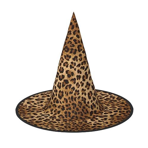 HTTUP Niedlicher Leopardenmuster Stilvoller Vintage Hut Karneval Halloween Hut Erwachsene Kostüm Zubehör Mottopartys von HTTUP
