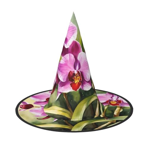 HTTUP Orchideen-Druck Stilvolle Vintage Hut Karneval Halloween Hut Erwachsene Kostüm Zubehör Mottopartys HTTUP Orchideen-Druck Stilvolle Vintage Hut Karneval Halloween Hut Erwachsene Kostüm Zubehör Mottopartys von HTTUP