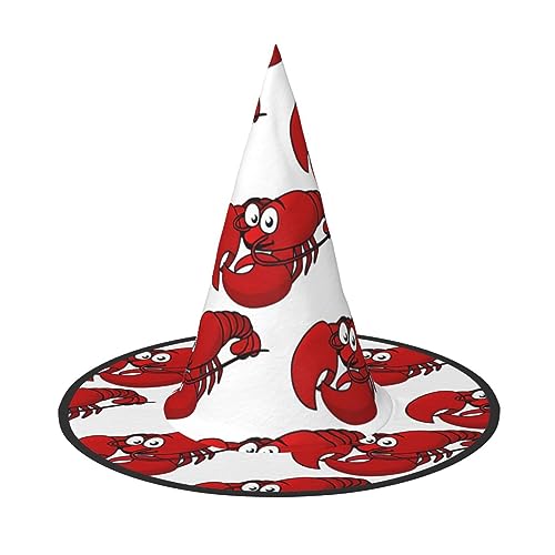 HTTUP Roter Hummer-Druck Druck Stilvolle Vintage Hut Karneval Halloween Hut Erwachsene Kostüm Zubehör Mottopartys HTTUP Roter Hummer-Druck Druck Stilvolle Vintage Hut Karneval Halloween Hut Erwachsene Kostüm Zubehör Mottopartys von HTTUP
