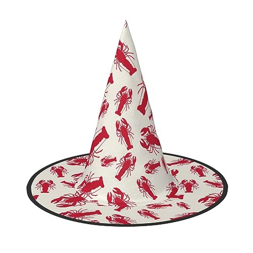 HTTUP Roter Hummer-Druck Stylischer Vintage-Hut Karneval Halloween Hut Erwachsene Kostüm Zubehör Mottopartys HTTUP Roter Hummer-Druck Stylischer Vintage-Hut Karneval Halloween Hut Erwachsene Kostüm Zubehör Mottopartys von HTTUP
