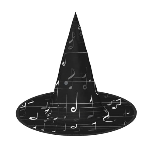 HTTUP Schwarze Musiknoten Druck Stilvolle Vintage Hut Karneval Halloween Hut Erwachsene Kostüm Zubehör Mottopartys HTTUP Schwarze Musiknoten Druck Stilvolle Vintage Hut Karneval Halloween Hut Erwachsene Kostüm Zubehör Mottopartys von HTTUP