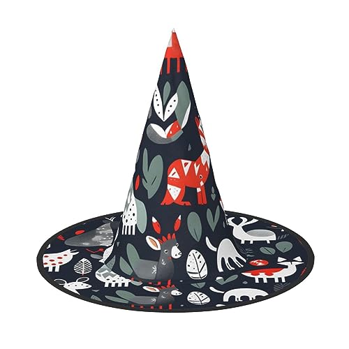 HTTUP Skandinavische Tiere Druck Stilvolle Vintage Hut Karneval Halloween Hut Erwachsene Kostüm Zubehör Mottopartys HTTUP Skandinavische Tiere Druck Stilvolle Vintage Hut Karneval Halloween Hut Erwachsene Kostüm Zubehör Mottopartys von HTTUP