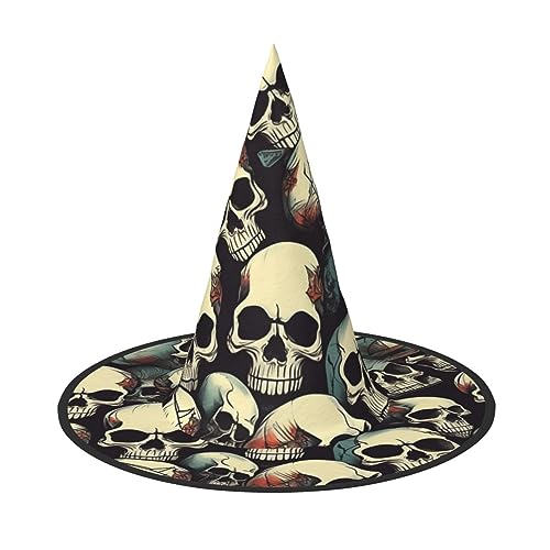 HTTUP Totenkopf Skelett Druck Stilvolle Vintage Hut Karneval Halloween Hut Erwachsene Kostüm Zubehör Mottopartys HTTUP Totenkopf Skelett Druck Stilvolle Vintage Hut Karneval Halloween Hut Erwachsene Kostüm Zubehör Mottopartys von HTTUP