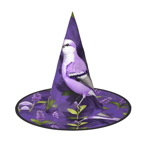 HTTUP Vogel in lila Lavendel Blumendruck Stilvolle Vintage Hut Karneval Halloween Hut Erwachsene Kostüm Zubehör Mottopartys HTTUP Vogel in lila Lavendel Blumendruck Stilvolle Vintage Hut Karneval Halloween Hut Erwachsene Kostüm Zubehör Mottopartys von HTTUP