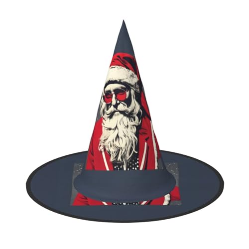 Niedlicher Weihnachtsmann-Druck Karneval Halloween Hexenhut Kostüm Zubehör Faltbare Kappe Party Maskerade Dekor Niedlicher Weihnachtsmann-Druck Karneval Halloween Hexenhut Kostüm Zubehör Faltbare Kappe Party Maskerade Dekor von HTTUP