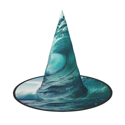 Ocean Green Wave Surf Print Karneval Halloween Hexenhut Kostüm Zubehör Faltbare Kappe Party Maskerade Dekor Ocean Green Wave Surf Print Karneval Halloween Hexenhut Kostüm Zubehör Faltbare Kappe Party Maskerade Dekor von HTTUP