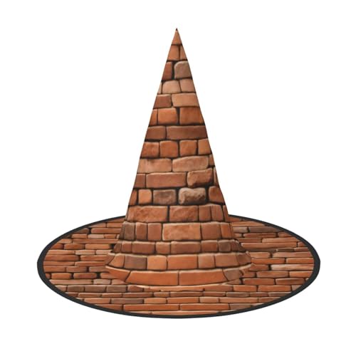 Old Brick Wall Print Karneval Halloween Hexenhut Kostüm Zubehör Faltbare Kappe Party Maskerade Dekor, Schwarz, 1 Old Brick Wall Print Karneval Halloween Hexenhut Kostüm Zubehör Faltbare Kappe Party Maskerade Dekor, Schwarz, 1 von HTTUP