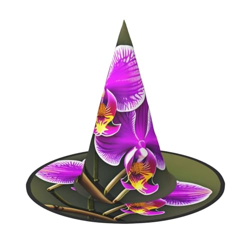 Orchidee Blumendruck Karneval Halloween Hexenhut Kostüm Zubehör Faltbare Kappe Party Maskerade Dekor Orchidee Blumendruck Karneval Halloween Hexenhut Kostüm Zubehör Faltbare Kappe Party Maskerade Dekor von HTTUP