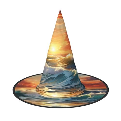 Ozean Sonnenuntergang Landschaft Druck Karneval Halloween Hexenhut Kostüm Zubehör Faltbare Kappe Party Maskerade Dekor Ozean Sonnenuntergang Landschaft Druck Karneval Halloween Hexenhut Kostüm Zubehör Faltbare Kappe Party Maskerade Dekor von HTTUP