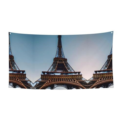 Party-Banner mit Pariser Eiffelturm, Geburtstag, Jahrestag, festliches Party-Banner für Halloween, Hochzeit und Feiern Party-Banner mit Pariser Eiffelturm, Geburtstag, Jahrestag, festliches Party-Banner für Halloween, Hochzeit und Feiern von HTTUP