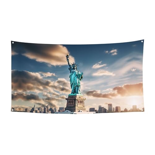 Partybanner Freiheitsstatue in Nycprint, Geburtstag, Jahrestag, festliches Partybanner für Halloween, Hochzeit und Feiern Partybanner Freiheitsstatue in Nycprint, Geburtstag, Jahrestag, festliches Partybanner für Halloween, Hochzeit und Feiern von HTTUP