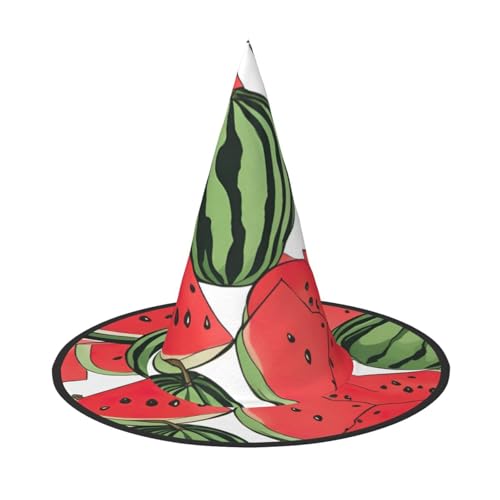 Rot Wassermelone Druck Karneval Halloween Hexenhut Kostüm Zubehör Faltbare Mütze Party Maskerade Deko Rot Wassermelone Druck Karneval Halloween Hexenhut Kostüm Zubehör Faltbare Mütze Party Maskerade Deko von HTTUP