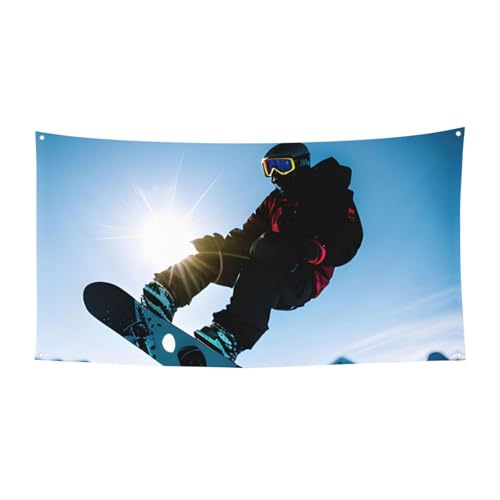 Snowboarden Bilddruck, Geburtstag, Jahrestag, festliches Party-Banner für Halloween, Hochzeit und Feiern Snowboarden Bilddruck, Geburtstag, Jahrestag, festliches Party-Banner für Halloween, Hochzeit und Feiern von HTTUP