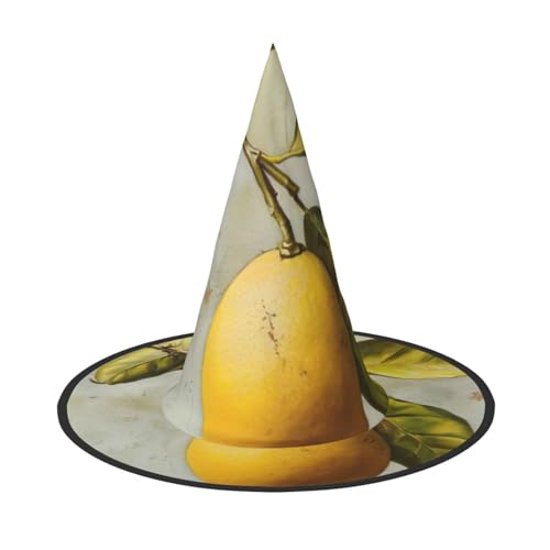 Zitronenfrucht Druck Karneval Halloween Hexenhut Kostüm Zubehör Faltbare Kappe Party Maskerade Dekor Zitronenfrucht Druck Karneval Halloween Hexenhut Kostüm Zubehör Faltbare Kappe Party Maskerade Dekor von HTTUP