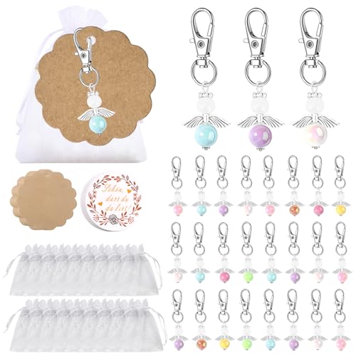 HTTYHT Schutzengel Anhänger 30 Stück Gastgeschenke Schutzengel Schlüsselanhänger Perlenengel Anhänger Engelanhänger mit Organza Beutel Kraftpapier Anhänger für Hochzeit Taufe Mitbringsel Weihnachten HTTYHT Schutzengel Anhänger 30 Stück Gastgeschenke Schutzengel Schlüsselanhänger Perlenengel Anhänger Engelanhänger mit Organza Beutel Kraftpapier Anhänger für Hochzeit Taufe Mitbringsel Weihnachten von HTTYHT