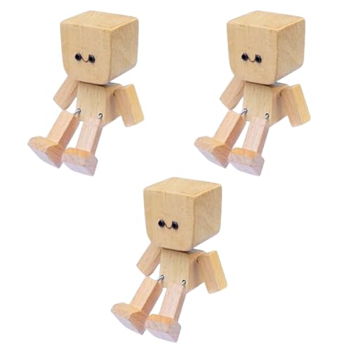 HTU Wackelnder Holzmann-Figurine, charmante Holzfigur mit Federbein und federnder Bewegung, Auto-Armaturenbrett-Ornament for Zuhause und Bürodekorationen, 2 Stück HTU Wackelnder Holzmann-Figurine, charmante Holzfigur mit Federbein und federnder Bewegung, Auto-Armaturenbrett-Ornament for Zuhause und Bürodekorationen, 2 Stück von HTU