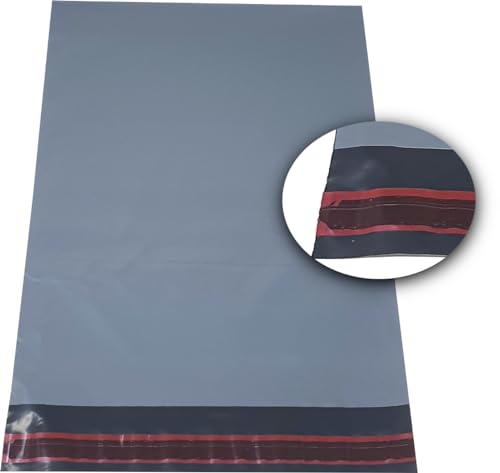 Kunststoff-Versandtaschen, 165 x 230 mm, grau, für Versandtaschen aus Kunststoff, Grau, 100 Stück von HTUK