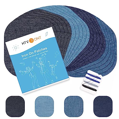 HTVRONT Aufnäher zum Aufbügeln für die Reparatur von Kleidung – 20 Stück Denim-Flicken für Jeans-Set, 4 Farbtöne, Größe 10,2 x 9,5 cm, zum Aufbügeln für Jeans-Reparatur HTVRONT Aufnäher zum Aufbügeln für die Reparatur von Kleidung – 20 Stück Denim-Flicken für Jeans-Set, 4 Farbtöne, Größe 10,2 x 9,5 cm, zum Aufbügeln für Jeans-Reparatur von HTVRONT
